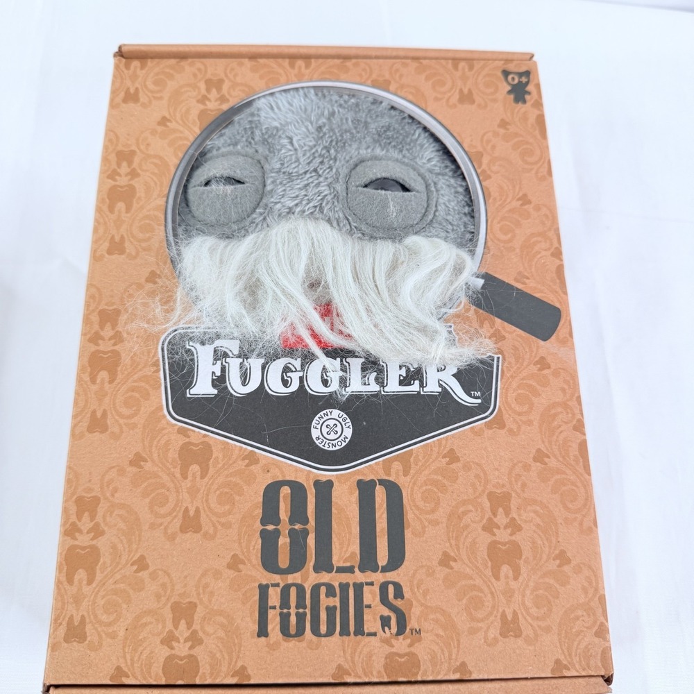 Zuru Fuggler Old Fogies Captain Cardiac Grey 9 Inch Plush Toy